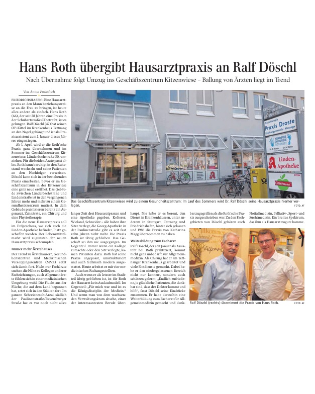 Praxisübernahme Dr. Döschl
